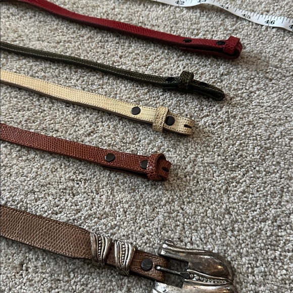 Barry Kieseltein Cord Lot Vintage Belts & Buckles (6 pieces) - Picture 7 of 12